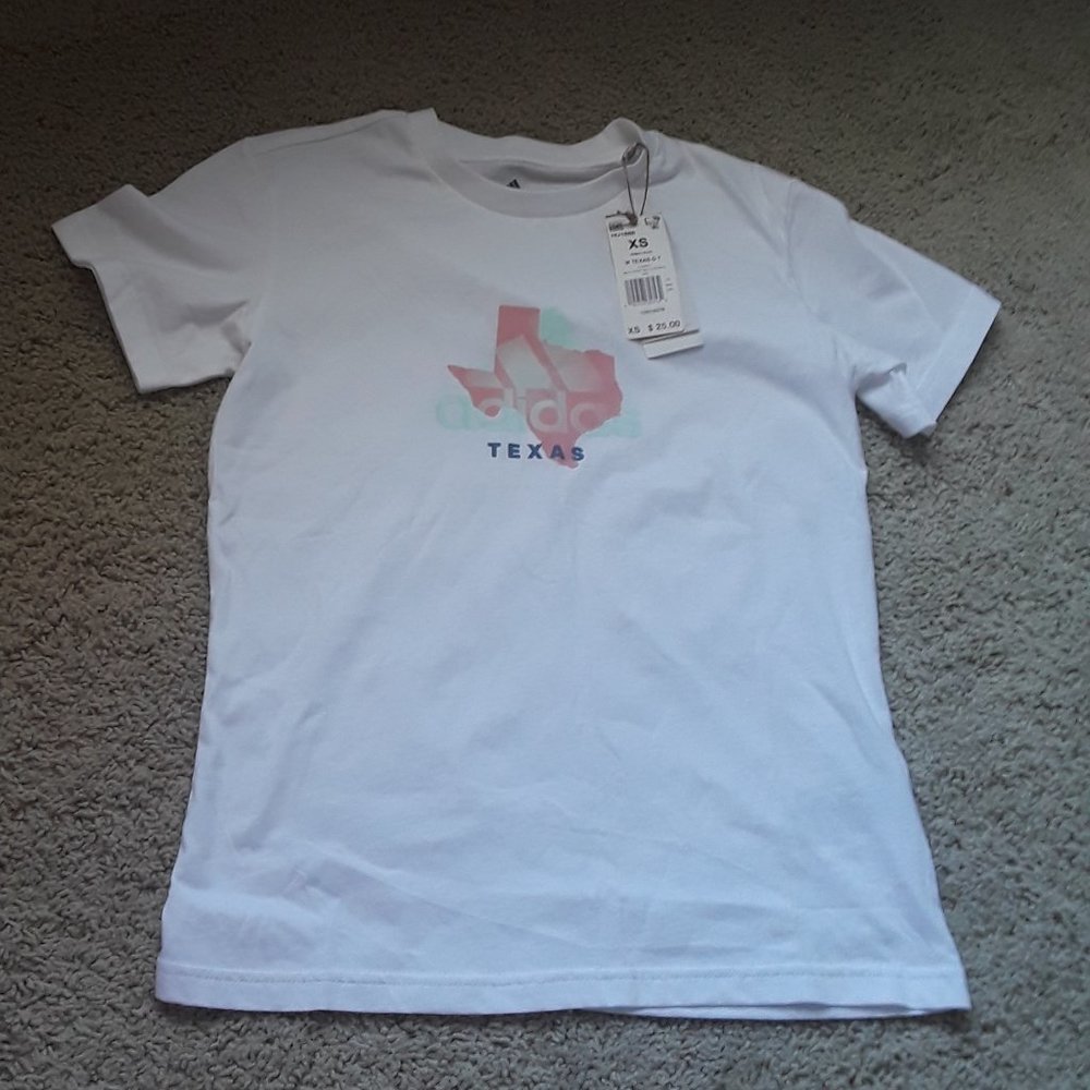 New Women's Adidas Amplifier Tee Shirt - Texas